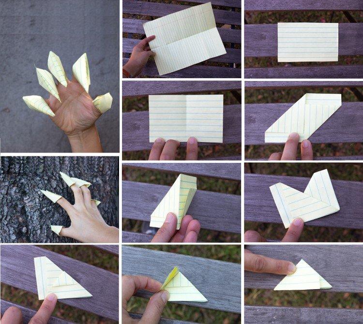 Comment faire des griffes de dragon en papier