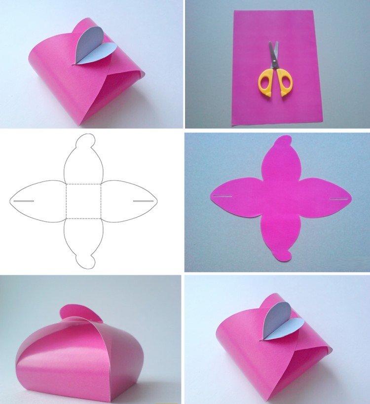 Pochette romantique - Comment faire une boîte en papier