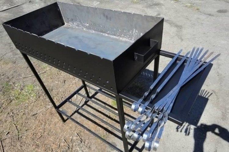 Brasero en tôle d'acier à faire soi-même