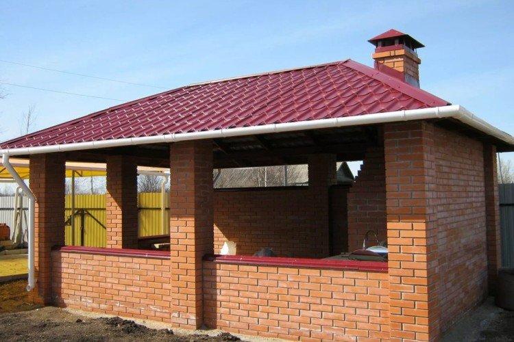 Gazebo en brique de bricolage