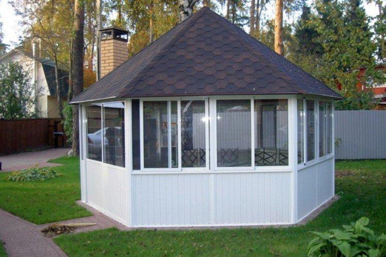 Gazebo bricolage en PVC