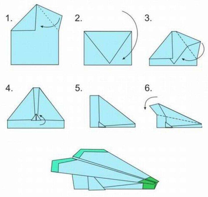 Avion avec un nez durci - comment faire un avion en papier