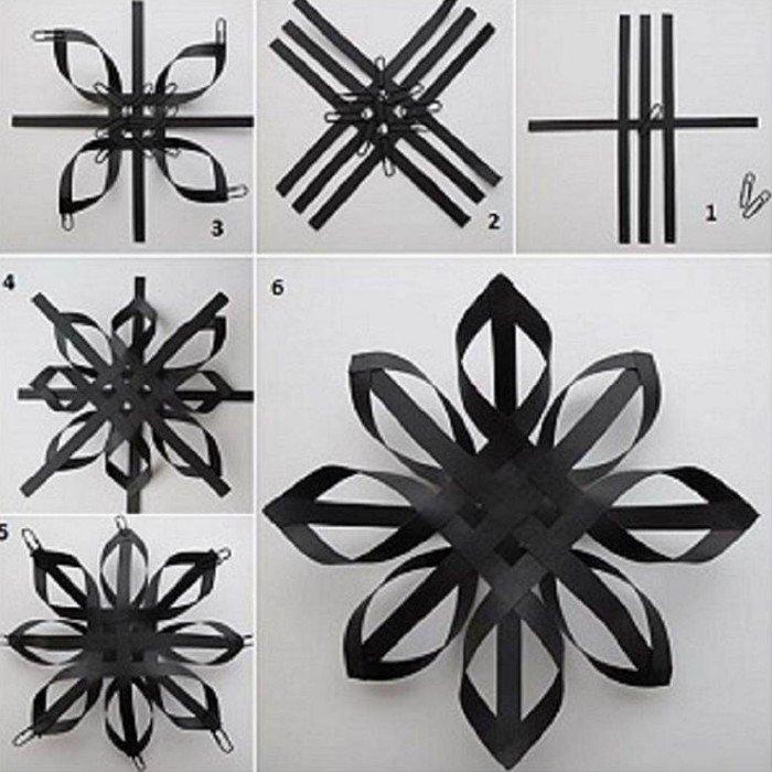 Comment faire un flocon de neige à partir de bandes de papier