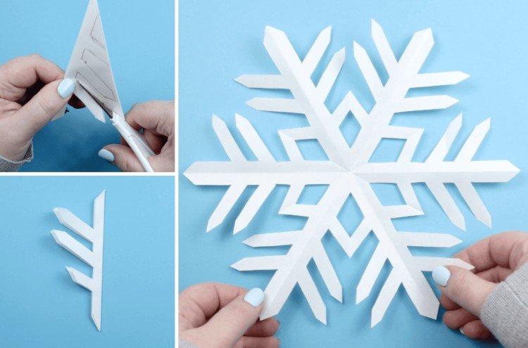 Flocons de neige en papier DIY - photos et idées