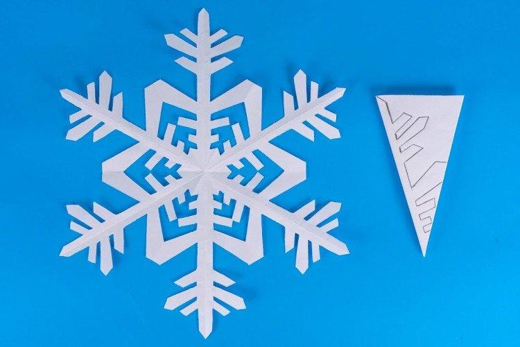 Flocons de neige en papier DIY - photos et idées