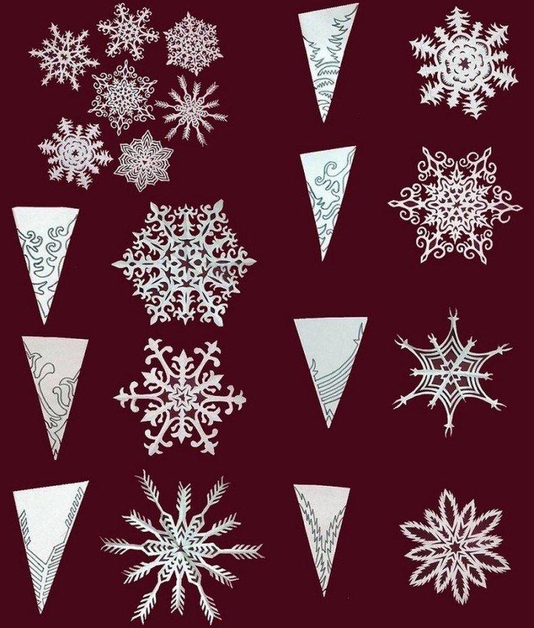 Flocons de neige en papier DIY - photos et idées
