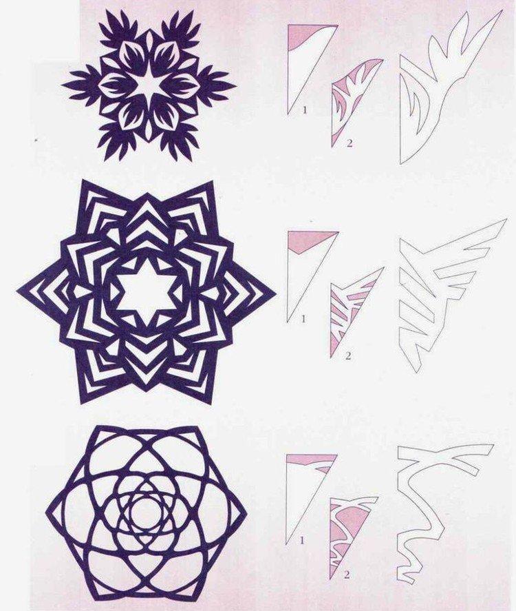 Flocons de neige en papier DIY - photos et idées