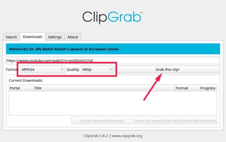 ClipGrab - Comment télécharger des vidéos YouTube