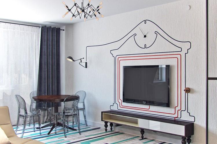 Panneau de fil - comment masquer les fils du téléviseur