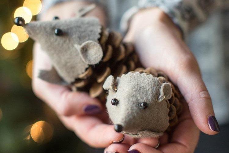 Rats en feutre du Nouvel An - Comment décorer un appartement pour le Nouvel An 2020