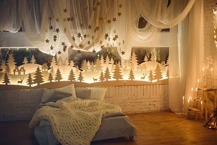 Paysages d'hiver en papier - Comment décorer un appartement pour le Nouvel An