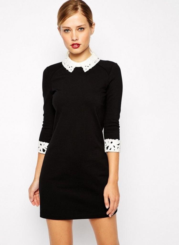 Col élégant - Comment décorer une robe de vos propres mains