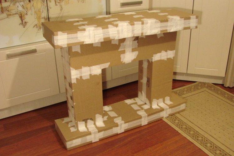 Cheminée à faire soi-même à partir de petites boîtes