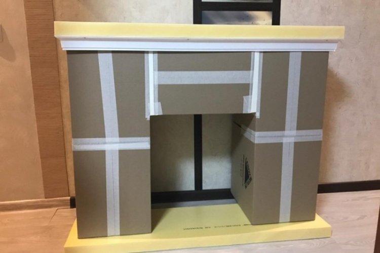 Cheminée à faire soi-même à partir de petites boîtes