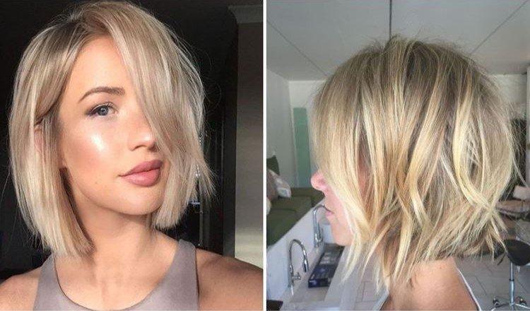 Bob gradué avec frange