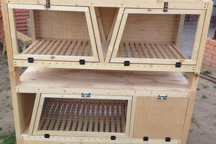 Sol et toit - Cages à lapins DIY