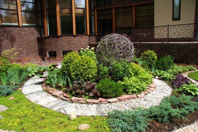 Parterres de pierres de leurs propres mains