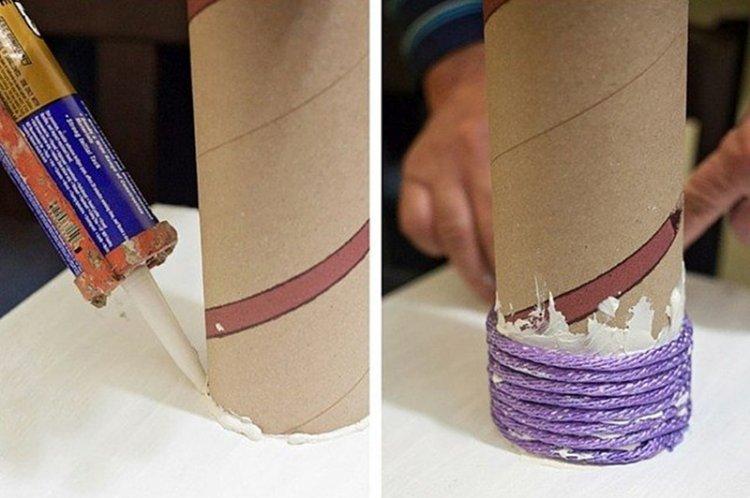 Griffoir de chat bricolage à partir de boîtes de croustilles