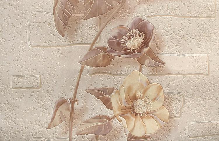 Papier peint vinyle - Combinaison de papier peint dans la chambre