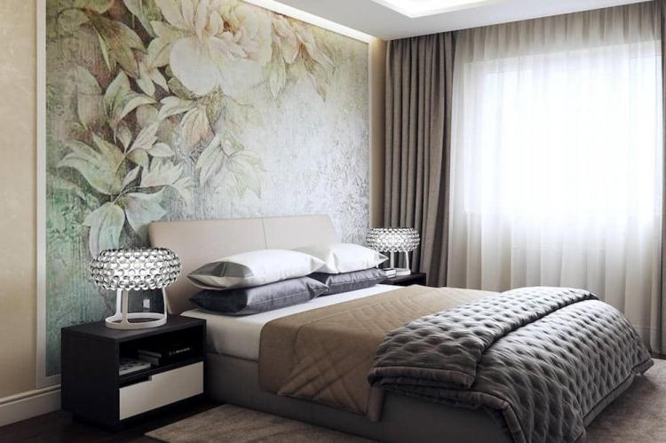 Panneaux muraux et niches - Combiner du papier peint dans la chambre