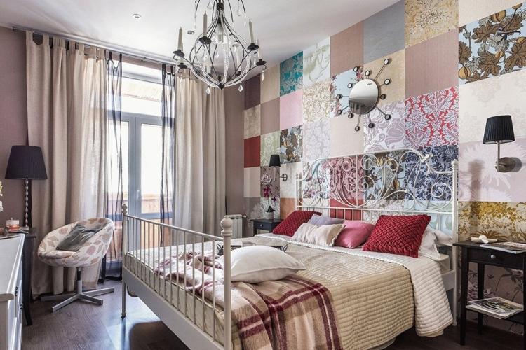 Combinaison de textures - Combinaison de papier peint dans la chambre