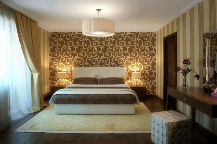 Combiner du papier peint avec un motif - Combiner du papier peint dans la chambre