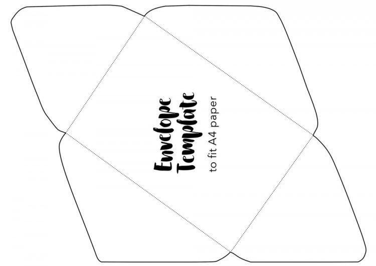 Enveloppe modèle - comment faire une enveloppe en papier A4