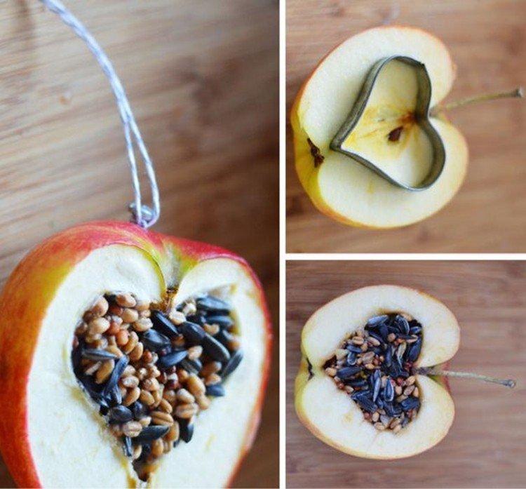 Mangeoires à oiseaux comestibles bricolage