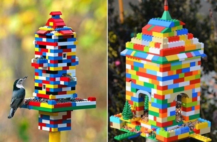 Mangeoires à oiseaux Lego bricolage