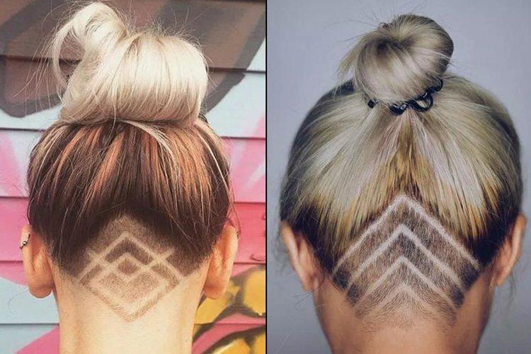 Coupes de cheveux avec coupes artistiques - Coupes de cheveux courtes pour les femmes après 40 ans
