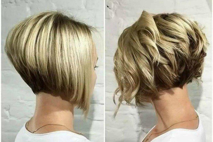 Kars sur une jambe - Coupes de cheveux courtes pour les femmes après 50 ans