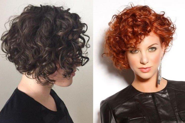 Coupe de cheveux asymétrique - Coupes de cheveux courtes pour cheveux bouclés