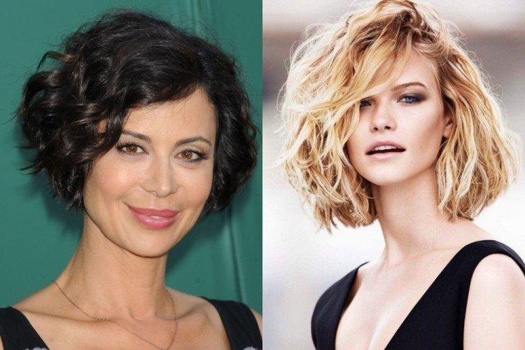 Séparation latérale - Coupes de cheveux courtes pour cheveux bouclés