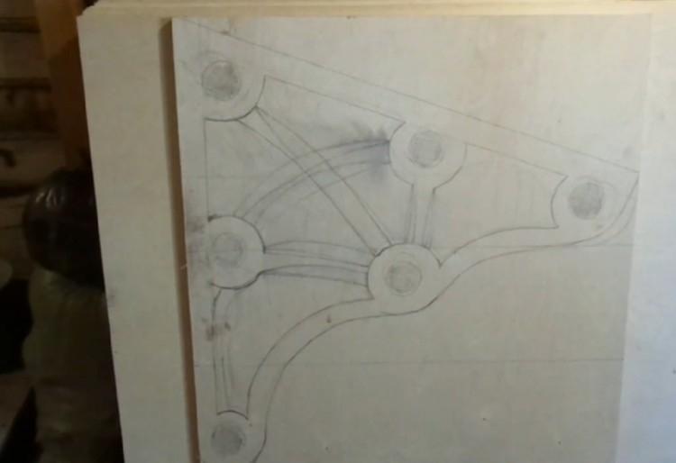 Visière en bois bricolage sur le porche