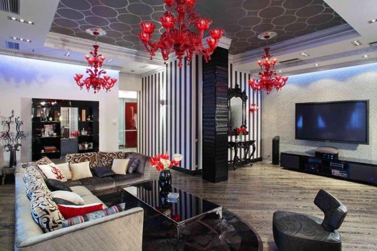 Art Déco - Rouge à l'intérieur