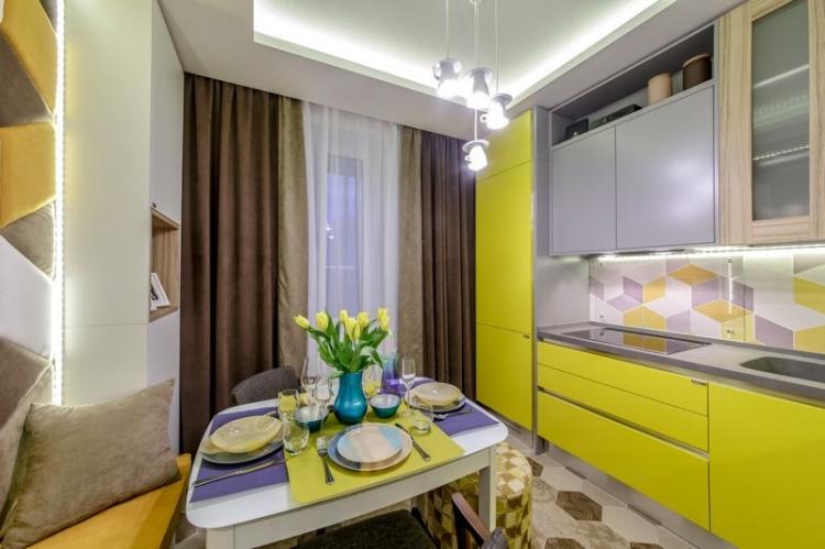 Rideaux et textiles - Conception de cuisine moderne