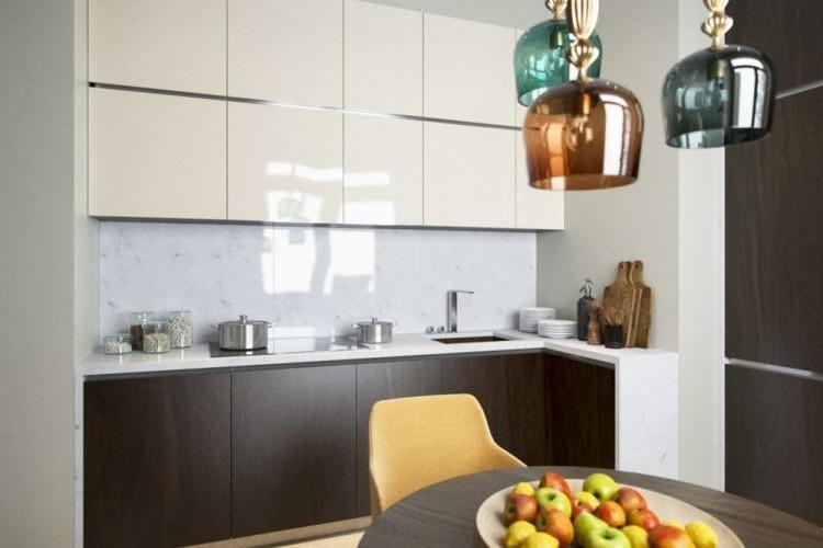 Conception d'une petite cuisine dans un style moderne