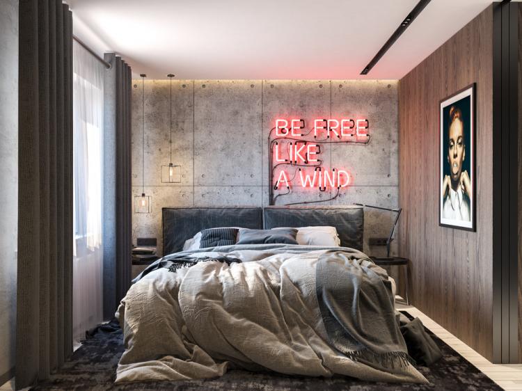 Appartement Loft en béton - design d'intérieur