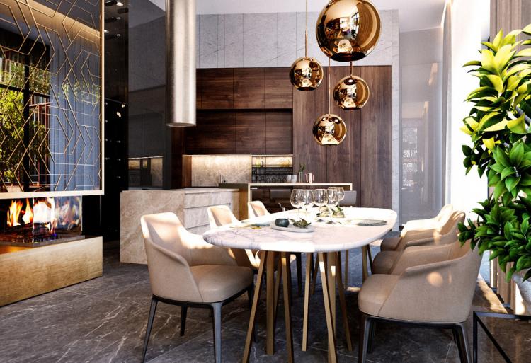 Appartement Brass & Wood - design d'intérieur