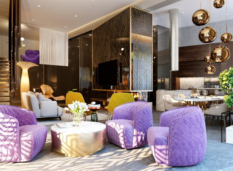 Appartement Brass & Wood - design d'intérieur