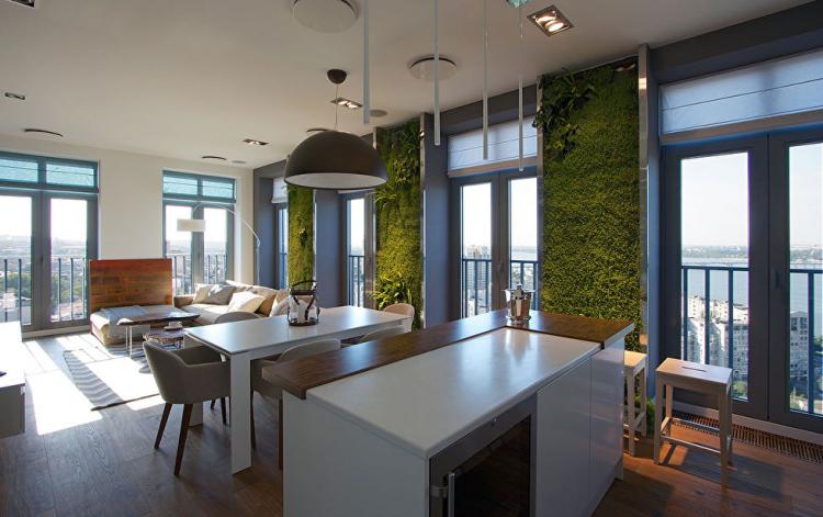 Appartement Green Walls - design d'intérieur