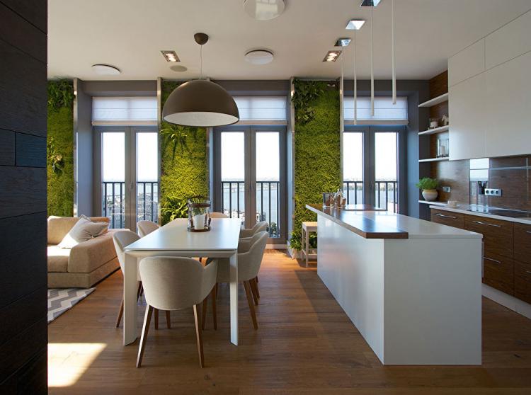 Appartement Green Walls - design d'intérieur