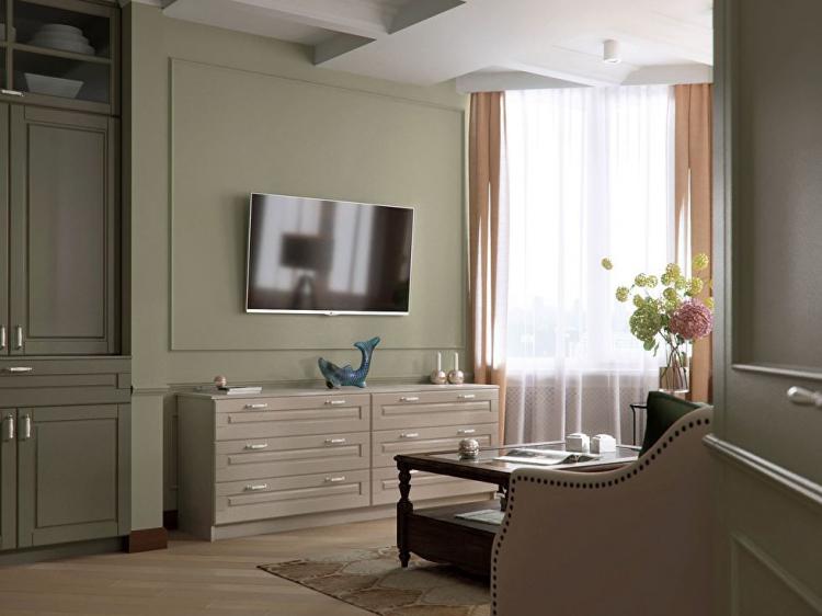 Conception d'un appartement sur le maréchal Timochenko, Kiev