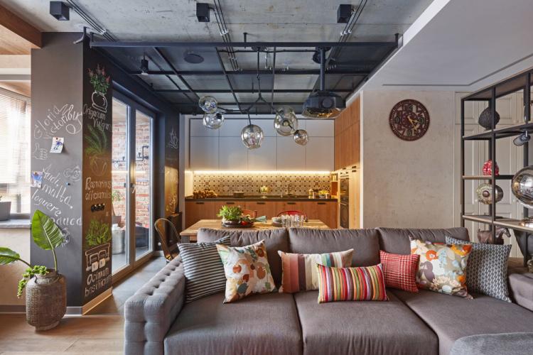 Appartement de style loft, Melnikovo - design d'intérieur