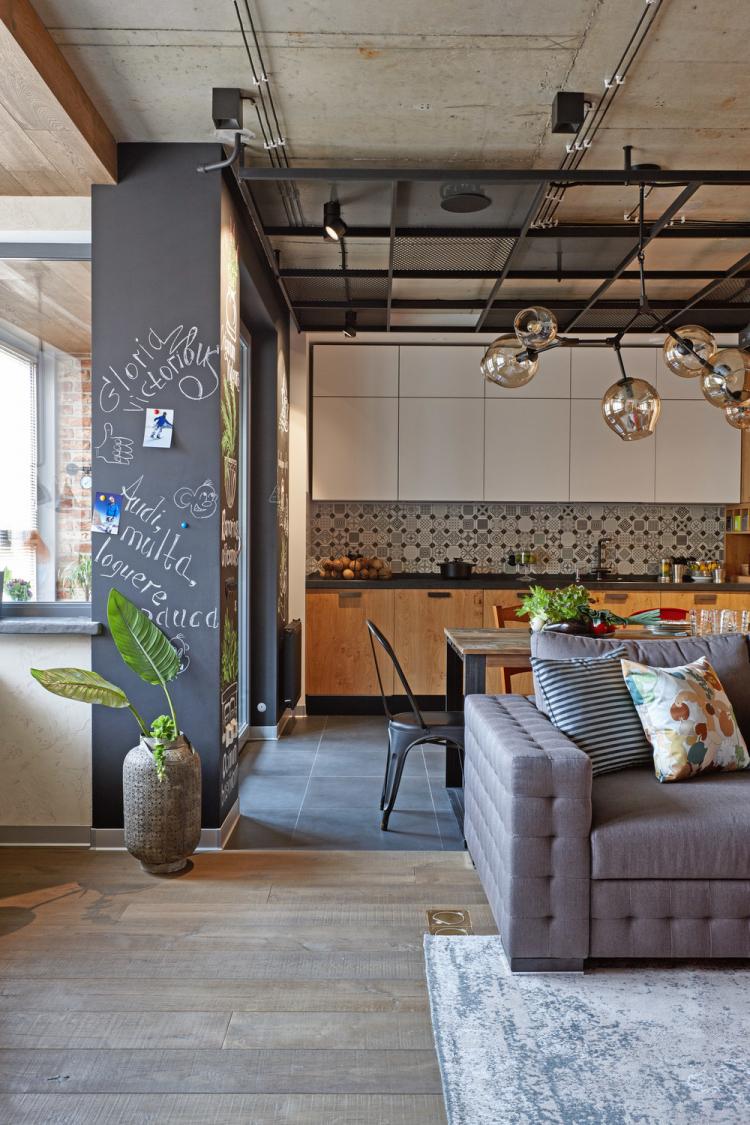 Appartement de style loft, Melnikovo - design d'intérieur