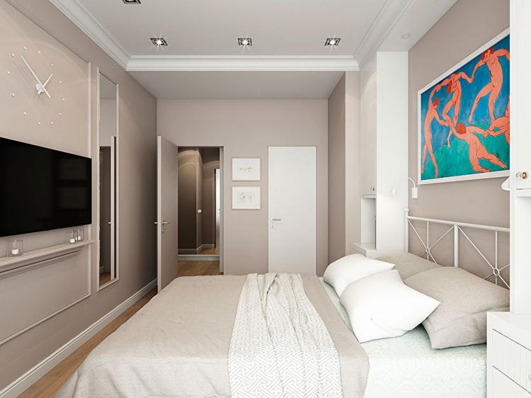 Appartement dans le complexe résidentiel Smolny Park - design d'intérieur
