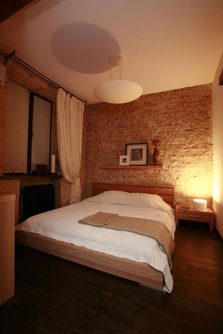 Appartement vivant dans le style loft - design d'intérieur