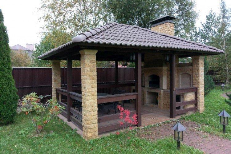 Gazebos de jardin - Aménagement paysager d'une photo de chalet d'été