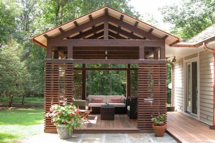 Gazebos de jardin - Aménagement paysager d'une photo de chalet d'été