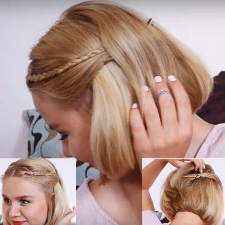 Bangs in pigtails - Coiffures faciles à l'école pour vous-même en 5 minutes